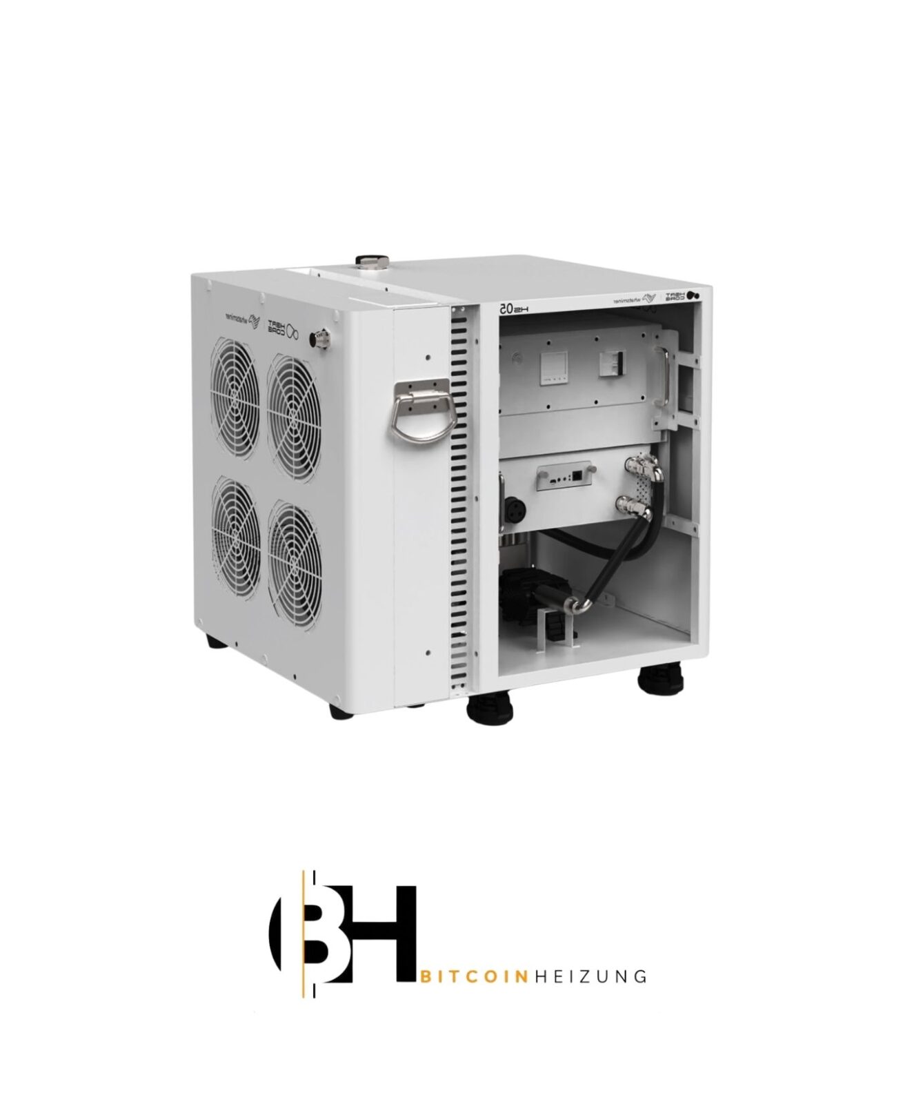 M64 Bitcoin-Miner zur Nutzung von PV-Überschussstrom und zur Wärmerückgewinnung
